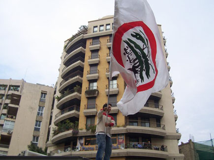 Protests at Sassine (Gebran Tueni)