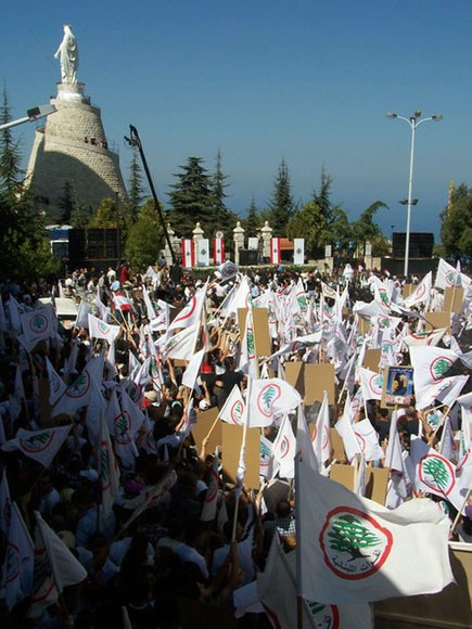 Lebanese Forces Martyrs Mass in Harissa 24 September 2006