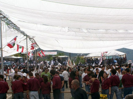 Lebanese Forces Martyrs Mass in Harissa 24 September 2006