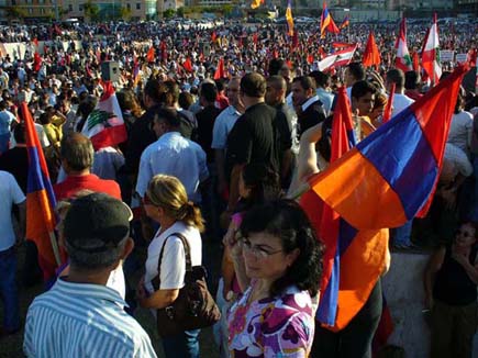 Manifestation Against Turkish Troops in Lebanon