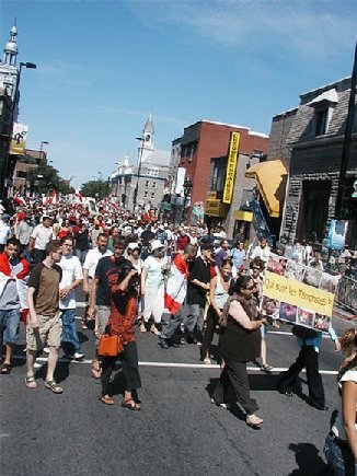 Manifestations in Montreal