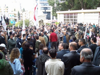 Mass in Achrafieh in Mar Mitr