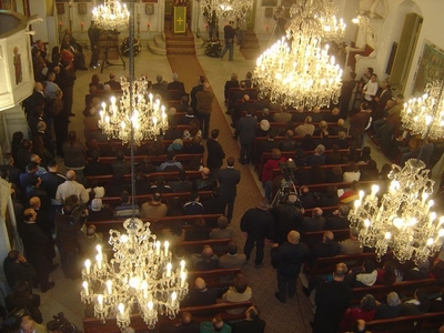 Mass in Achrafieh in Mar Mitr