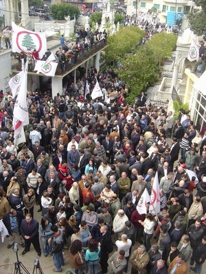 Mass in Achrafieh in Mar Mitr