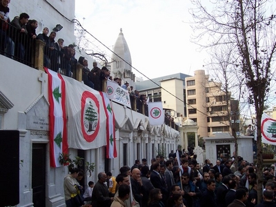 Mass in Achrafieh in Mar Mitr