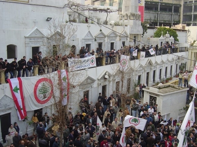 Mass in Achrafieh in Mar Mitr