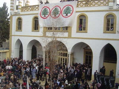 Mass in Achrafieh in Mar Mitr