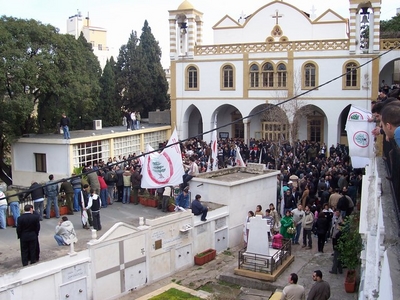 Mass in Achrafieh in Mar Mitr