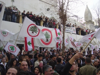 Mass in Achrafieh in Mar Mitr