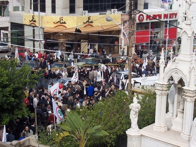 Mass in Achrafieh in Mar Mitr