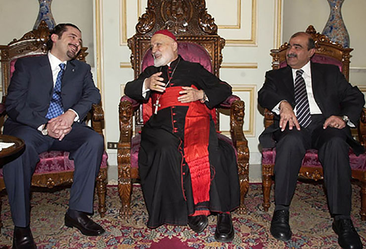 Batrak Sfeir with Saad Hariri