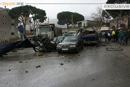 Blasts Hit Buses in Bikfaya