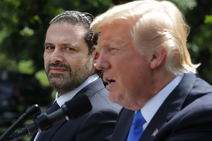 Saad Al-Hariri with President Trump