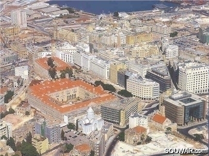 Aerial view of beirut
