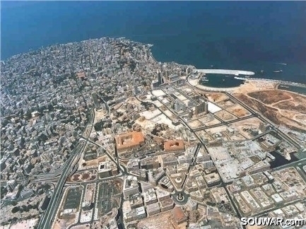 Aerial view of beirut