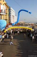 Blue balloons