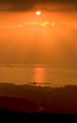 Sunset seen from Broumana