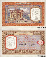 Ten Lebanese Pounds 1930