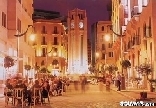 Downtown Beirut at night