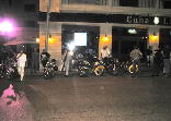 Harley Davidson bikes in Monnot Street