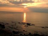 Coucher de soleil sur une Méditerranée oblique
