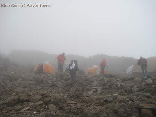 Hiking To Kilimanjaro, Tanzania Sept 2008- The Last Camp Before the Ascent at 4600m
