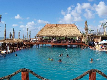 Pool at a beach resort