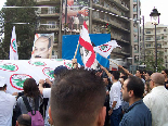 Protests at Sassine (Gebran Tueni)