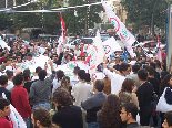 Protests at Sassine (Gebran Tueni)