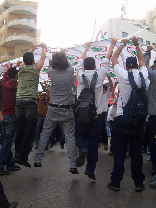 Protests at Sassine (Gebran Tueni)