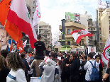 Protests at Sassine (Gebran Tueni)