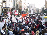 Protests at Sassine (Gebran Tueni)