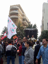 Protests at Sassine (Gebran Tueni)