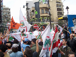 Protests at Sassine (Gebran Tueni)