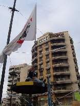 Protests at Sassine (Gebran Tueni)