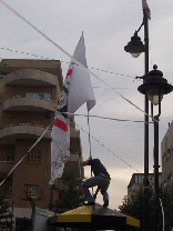 Protests at Sassine (Gebran Tueni)