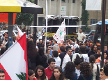 Protests at Sassine (Gebran Tueni)