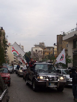 Protests at Sassine (Gebran Tueni)