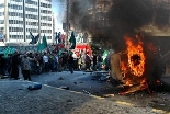 Beirut Palestinians Demonstrators set fire to Danish consulat