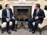 Prime Minister David Cameron meets Prime Minister Saad Hariri